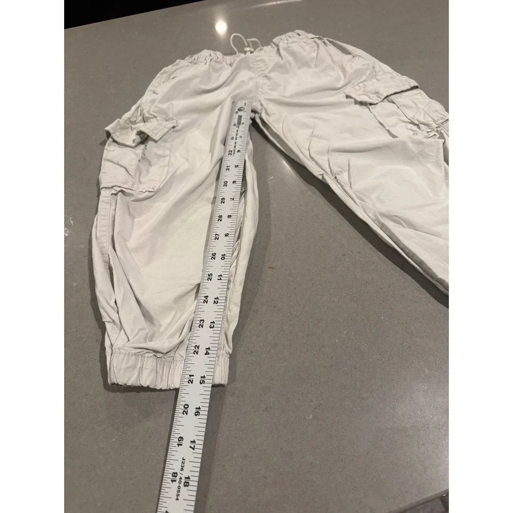 GAP Kids Cargo Pants Elastic Waist Drawstring Pockets‎ Beige Casual Joggers